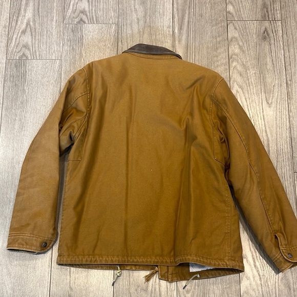 BRIXTON chore coat! Men’s Large, tons of character, suede like collar. Awesome! - Picture 2 of 4